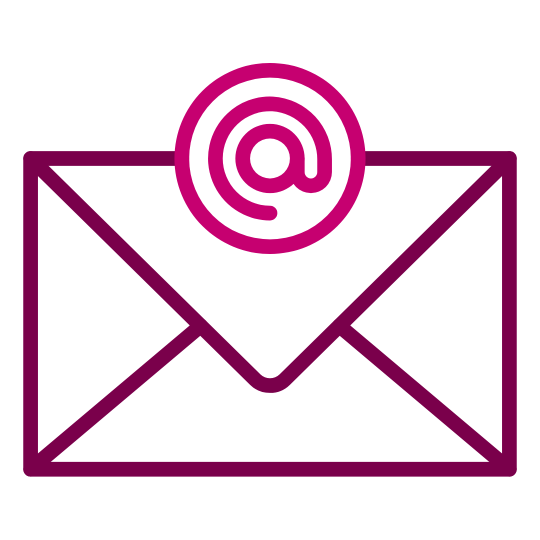 lettera con simbolo email contatti